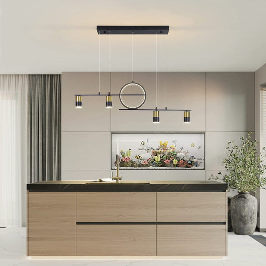 Garwarm Dimmable LED Linear Pendant Light with Remote