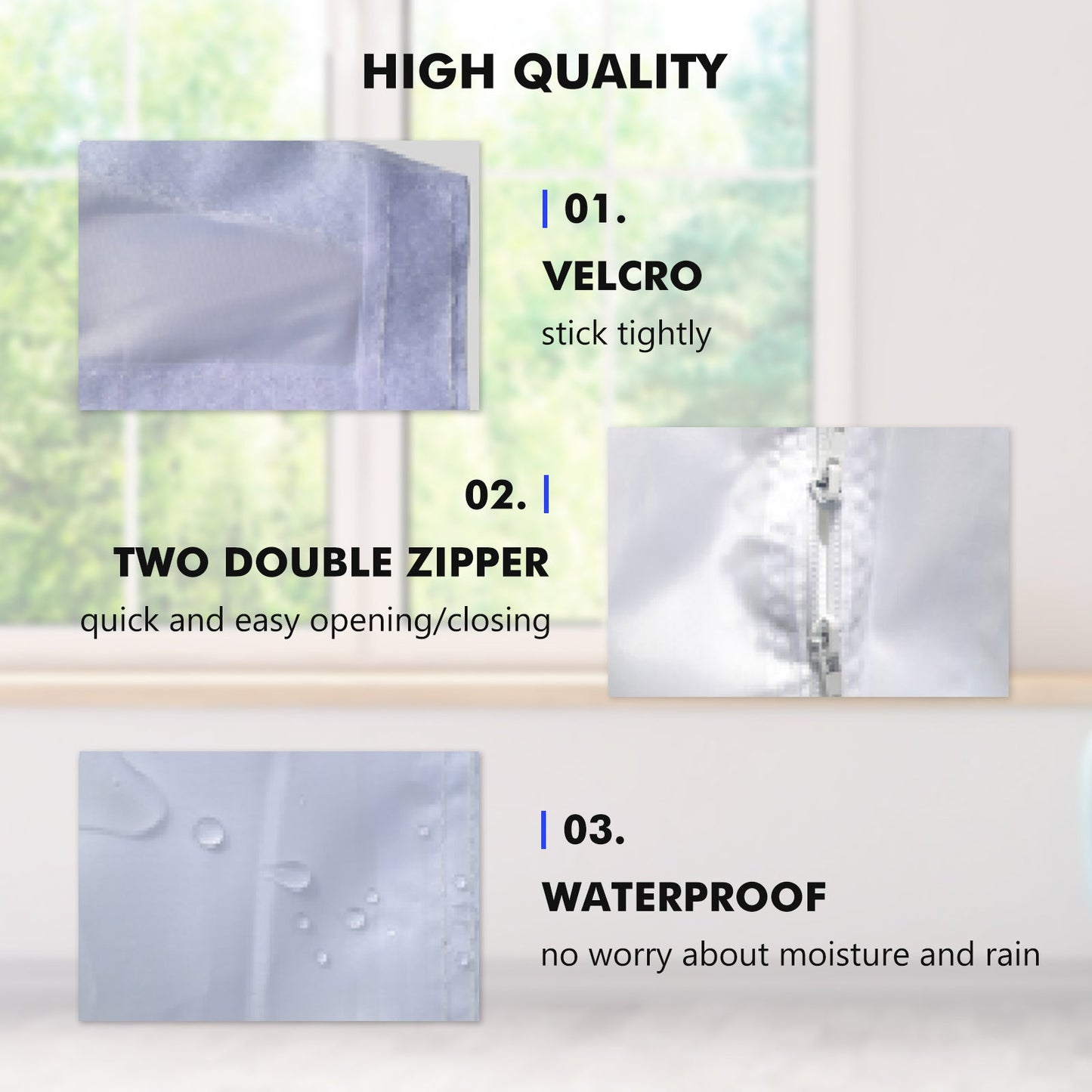 Window Sealing kit for Portable Air Conditioners, Waterproof White Air Conditioner Window Seal