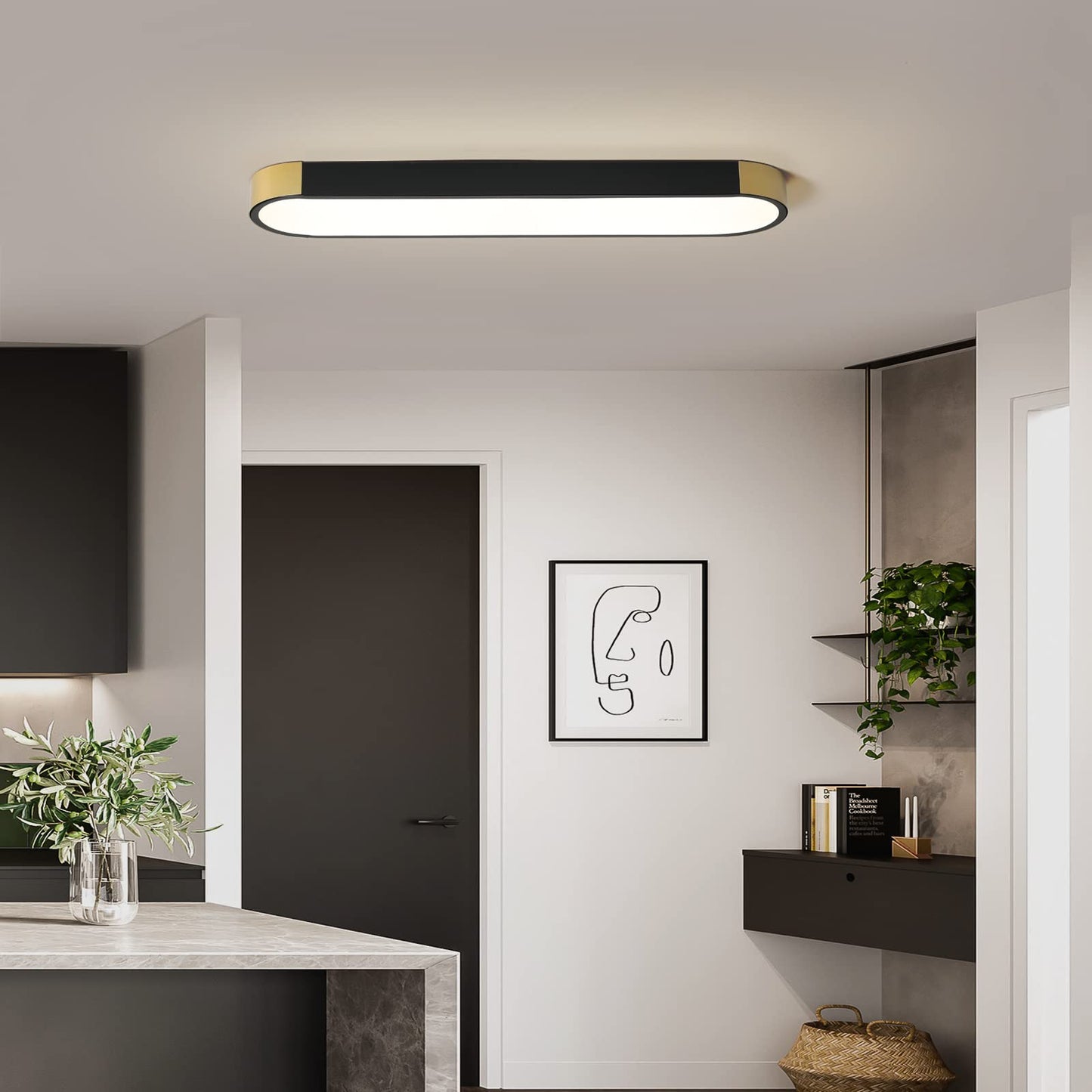 Garwarm Dimmable LED Ceiling Light with Remote