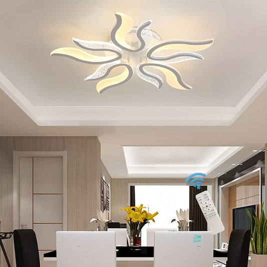 Garwarm LED Ceiling Light, 50W Flush Mount Ceiling Chandeliers Lights Fixture, Ceiling Lamp Chandelier for Living Room, Bedroom