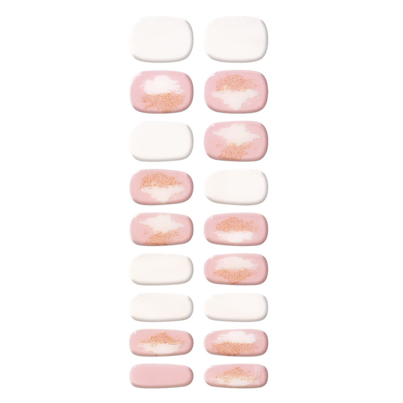 Mioga’s Styling Pink and White Nail Wraps