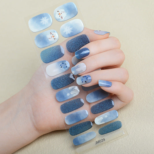 Mioga’s Winter Snowman Nail Wraps