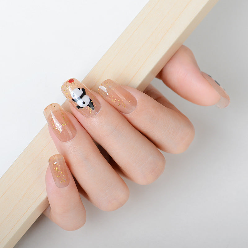 Mioga’s Adorable Panda Nail Wraps