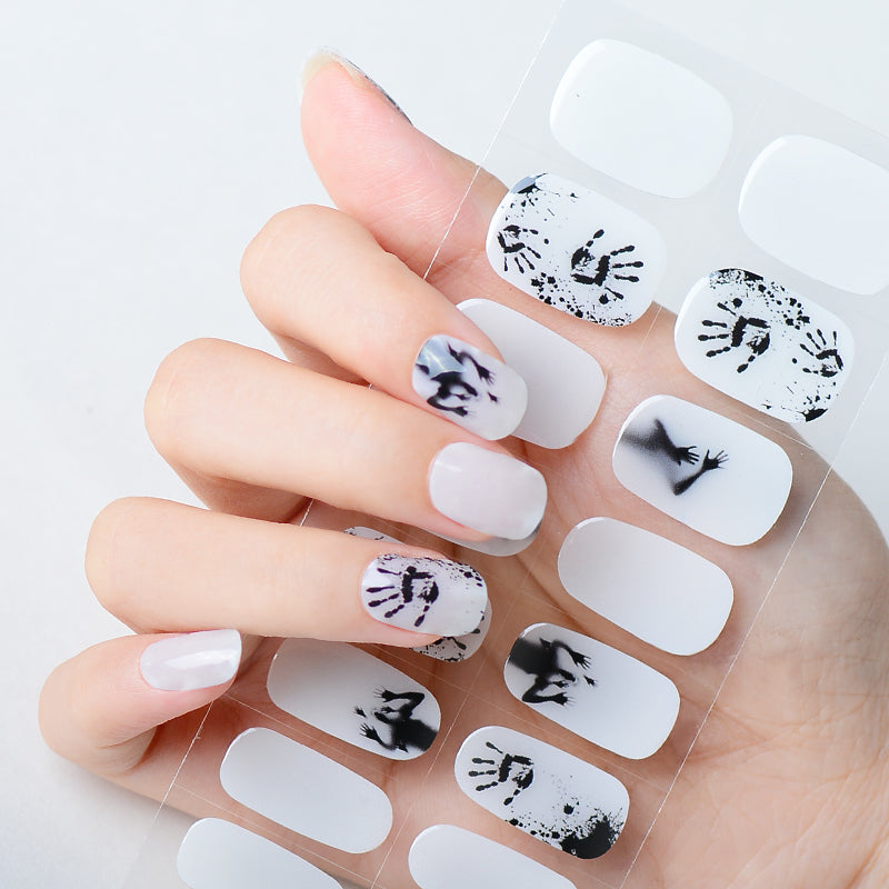 Mioga’s Halloween Black Devil Nail Wraps