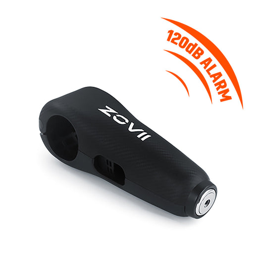 ZOVII lightweight Alarm Handlebar Grip Lock 120dB Anti-Theft alarm (ZHL-BK )