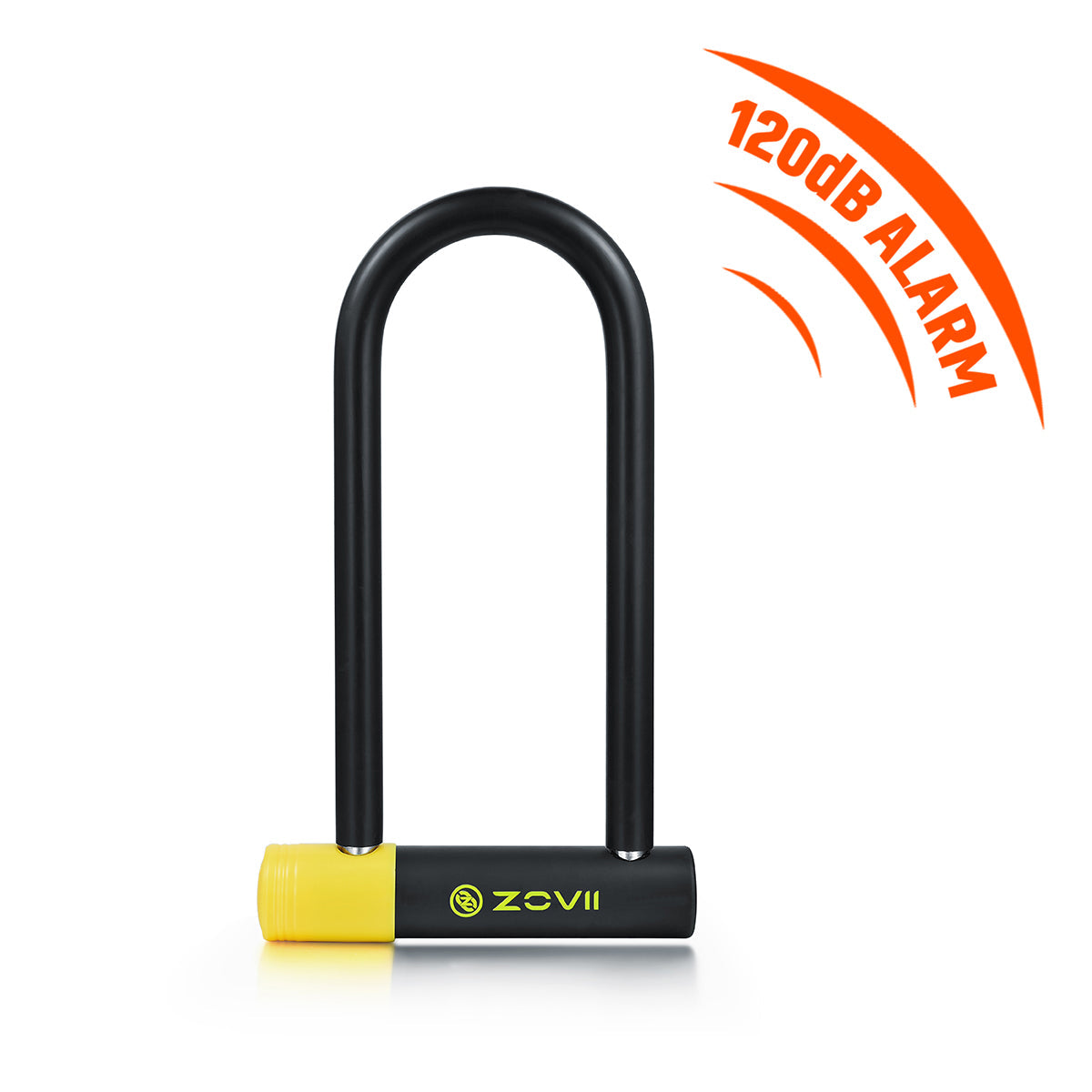 ZOVII Carbide-reinforced Steel Anti-Theft Security  Alarmed U Lock 14mm Shackle Diameter 150mm / 230mm / 300mm Height (ZNU14)