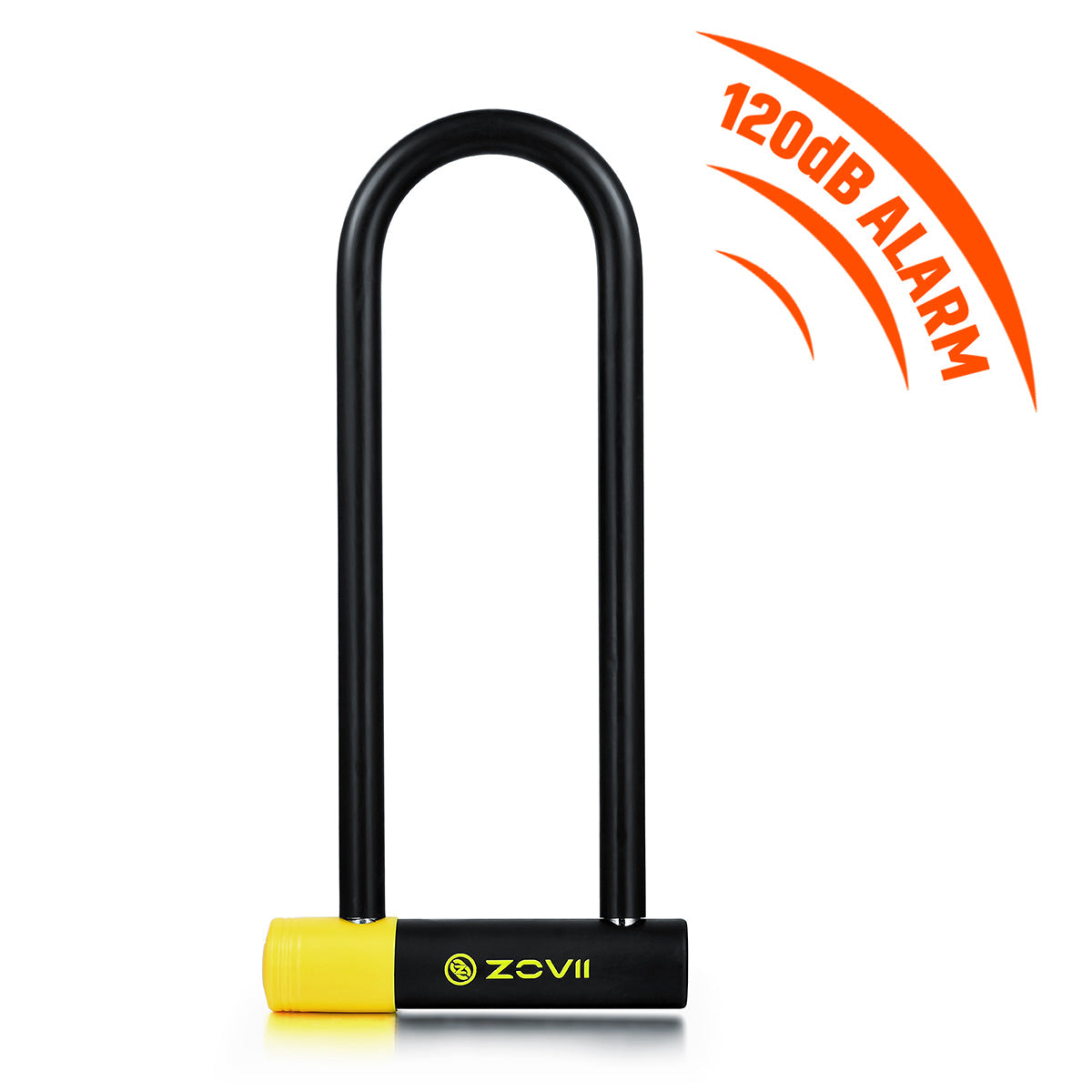 ZOVII Carbide-reinforced Steel Anti-Theft Security  Alarmed U Lock 14mm Shackle Diameter 150mm / 230mm / 300mm Height (ZNU14)