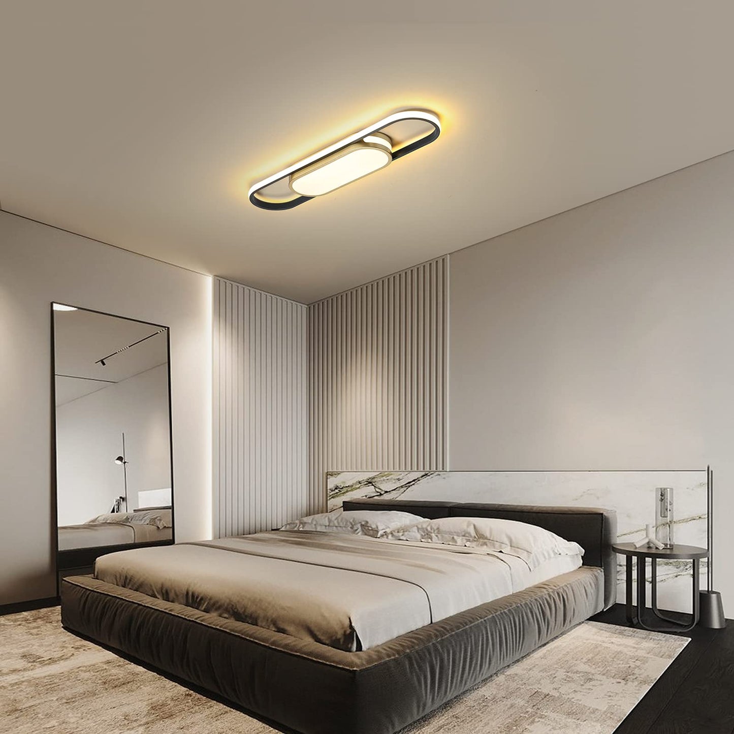 Garwarm Remote Control Dimmable Linear LED Ceiling Light